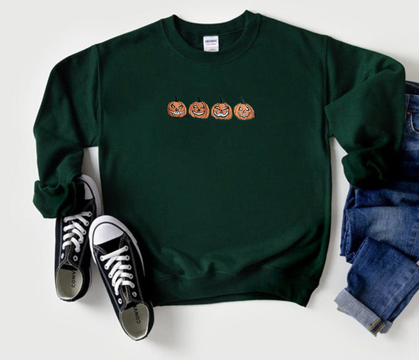 Pumpkin Spice Sweatshirt, Embroidered Autumn Shirt, Embroidered Shirt, Pumpkin Spice, Happy Fall Y'All, Thanksgiving Shirt, Fall Sweatshirt