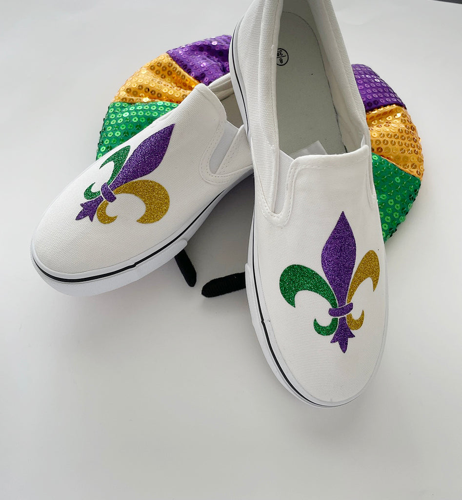 Mardi gras  Sneakers/Mardi gras slip on shoes