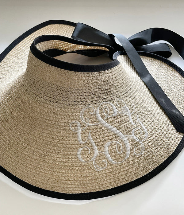 Straw Floppy Sun Hat/ Personalized honeymoon Floppy sun hat, custom beach hat, future mrs hat, monogrammed hat (Copy)