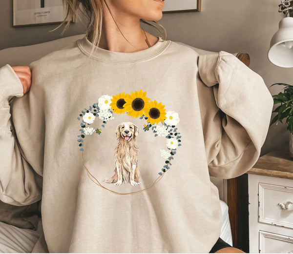 Golden Retriever Sweatshirt, Dog mom Shirt