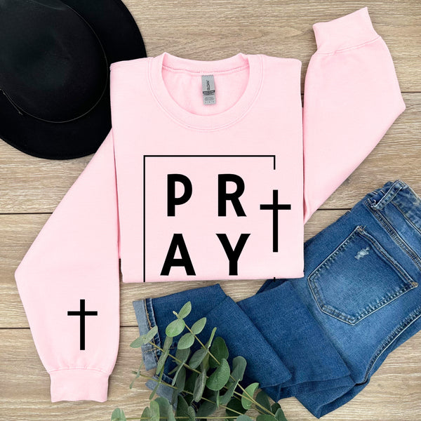 PRAY Christian Graphic Sweatshirt