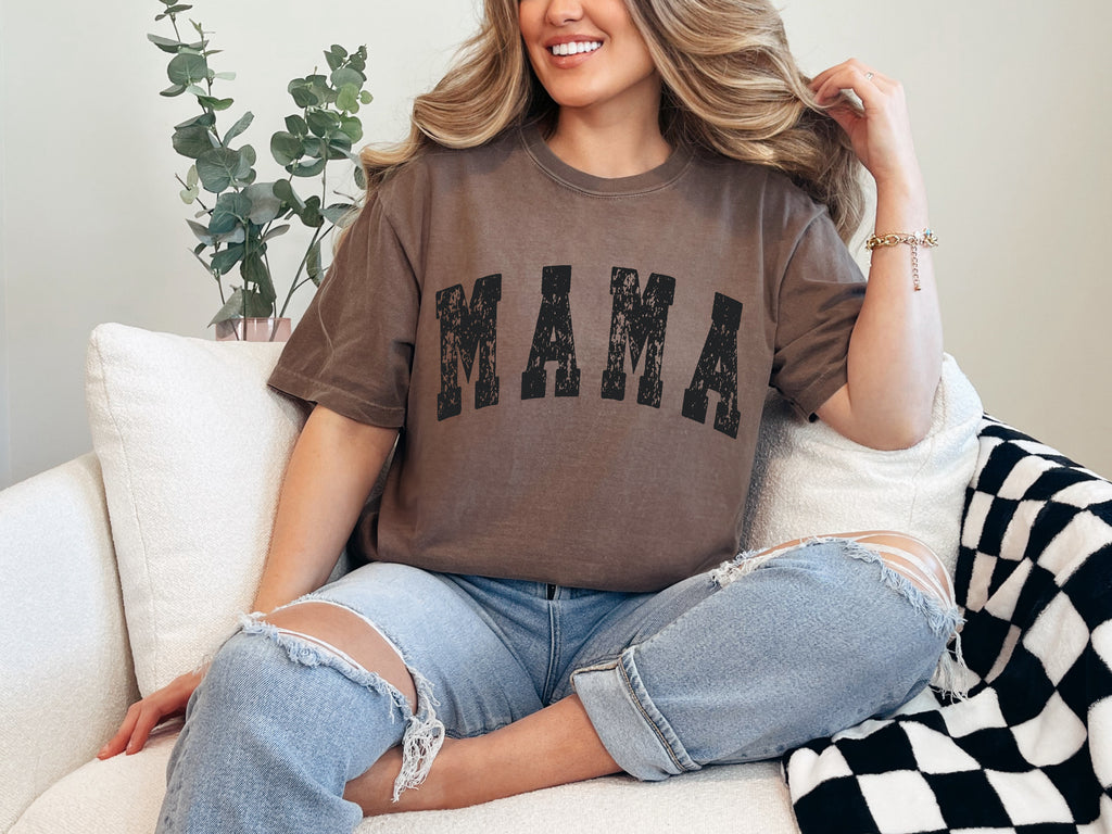 Mama Shirt, Retro Mama Comfort Colors® Tee