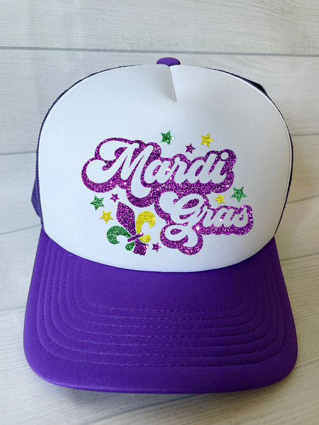 Mardi Gras Hat, Cap, Baseball, Mardi Gras, New Orleans,   Bling,