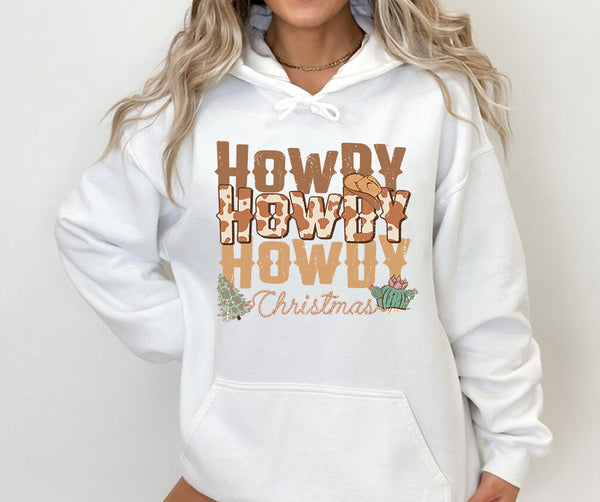 Howdy Cowboy Christmas Sweater, Giddy Up Jingle Horse Pick Up Your Feet, Howdy Country Christmas Horse, Cowgirl Shirt, Christmas Sweatshirtoliday