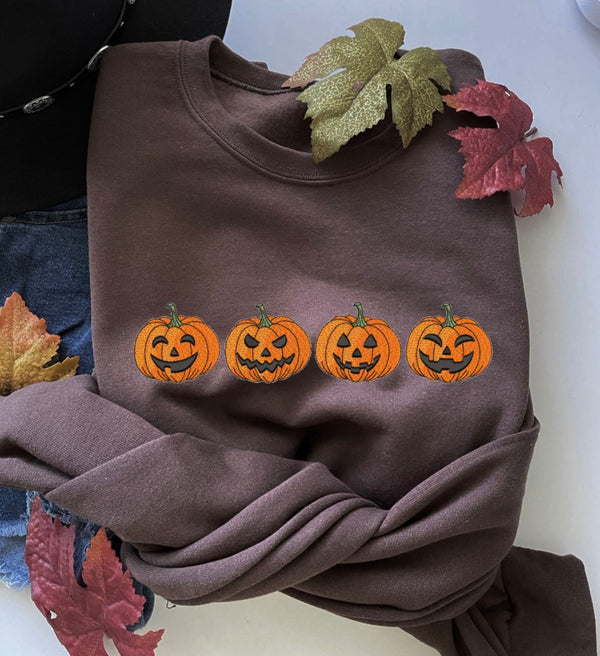 Pumpkin Spice Sweatshirt, Embroidered Autumn Shirt, Embroidered Shirt, Pumpkin Spice, Happy Fall Y'All, Thanksgiving Shirt, Fall Sweatshirt