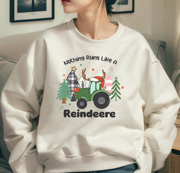 Merry Christmas Crewneck Sweatshirt, Happy Holidays Country Christmas,Holiday