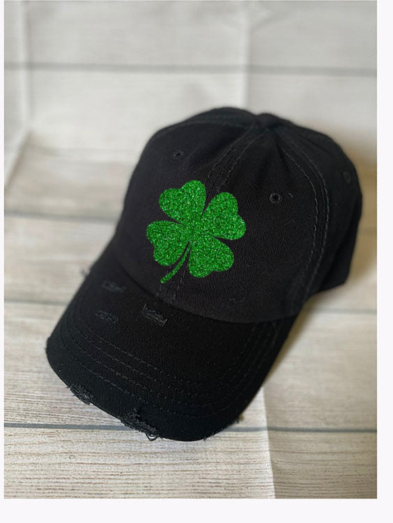 St. Patricks Day Hat , Gglitter/Embroidery Shamrock Hat - Irish Hat - St. Patricks day cap Personalized Cap, Add your name