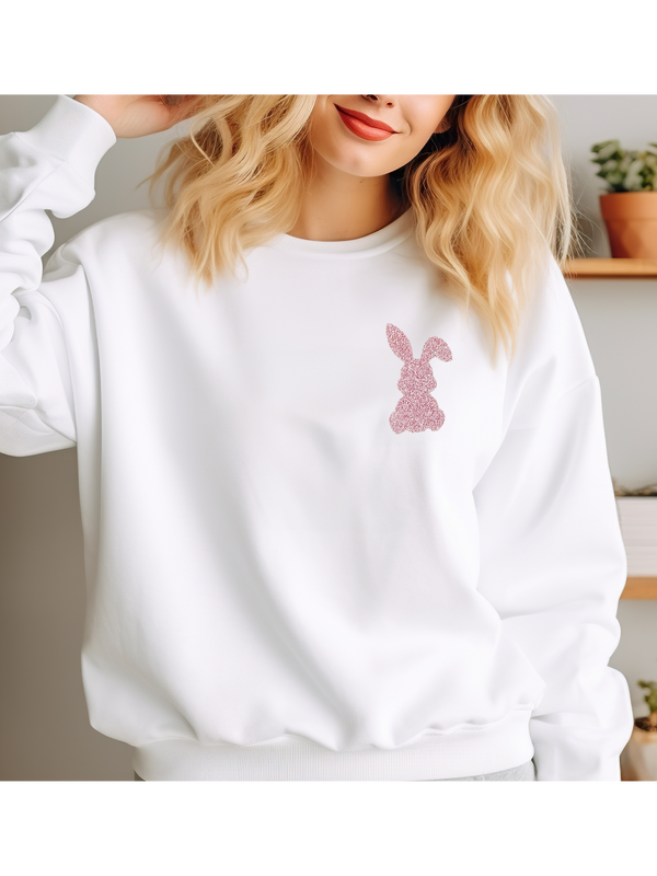 GLITTER bunny easter Sweatshirt