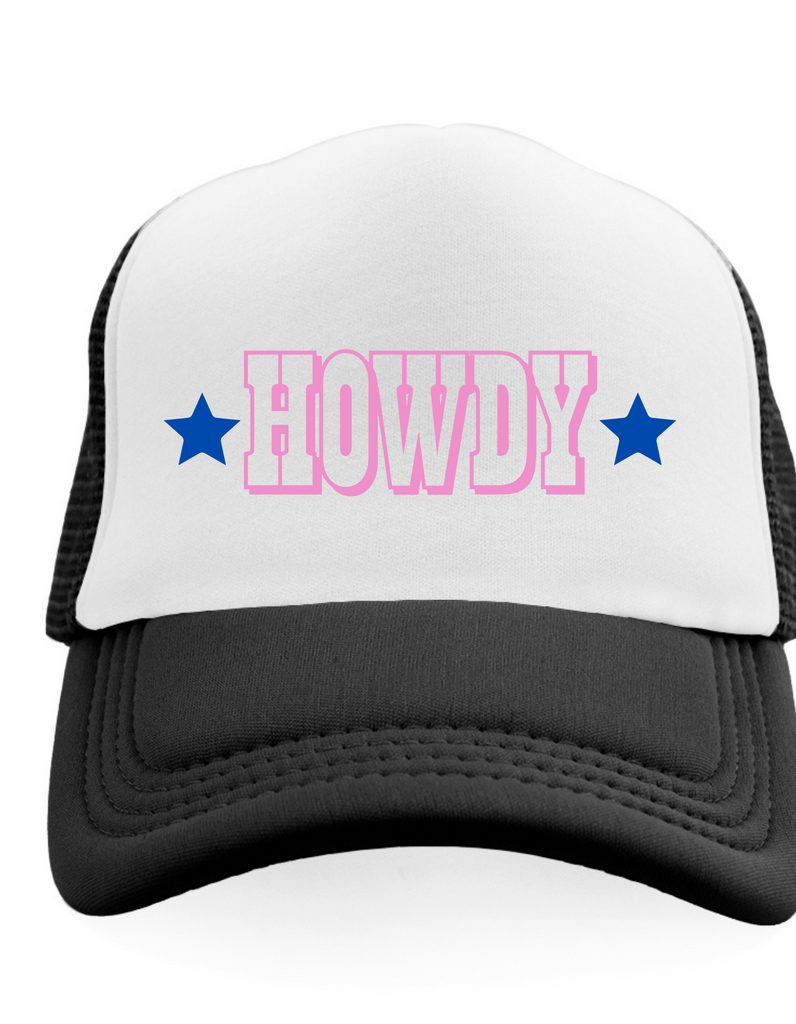 Howdy trucker hat,Cow Boy Trucker Hat  Trendy Trucker Hat, Unisex, Cowboy Hat Rope Hat, Womens Trucker Hat