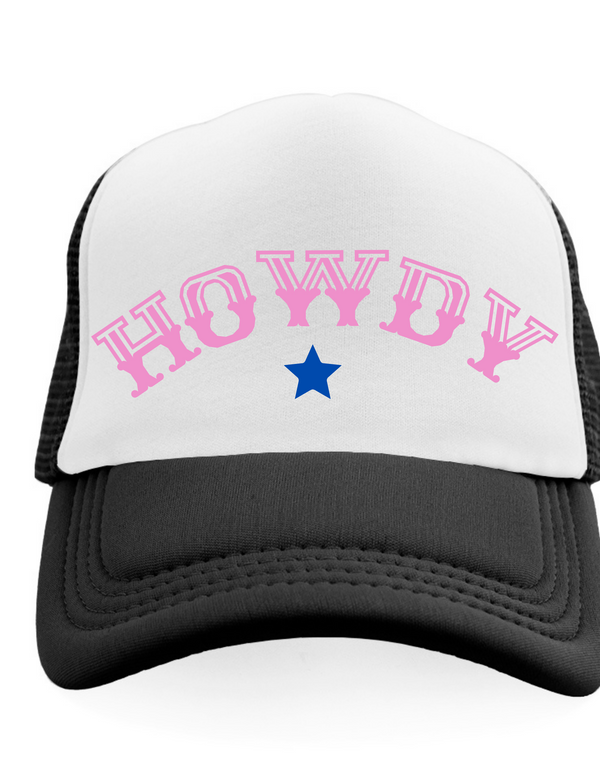 Howdy trucker hat,Cow Boy Trucker Hat  Trendy Trucker Hat, Unisex, Cowboy Hat Rope Hat, Womens Trucker Hat