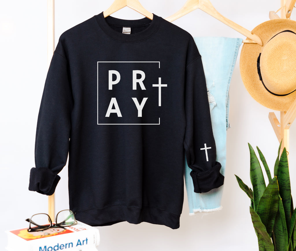 PRAY Christian Graphic Sweatshirt