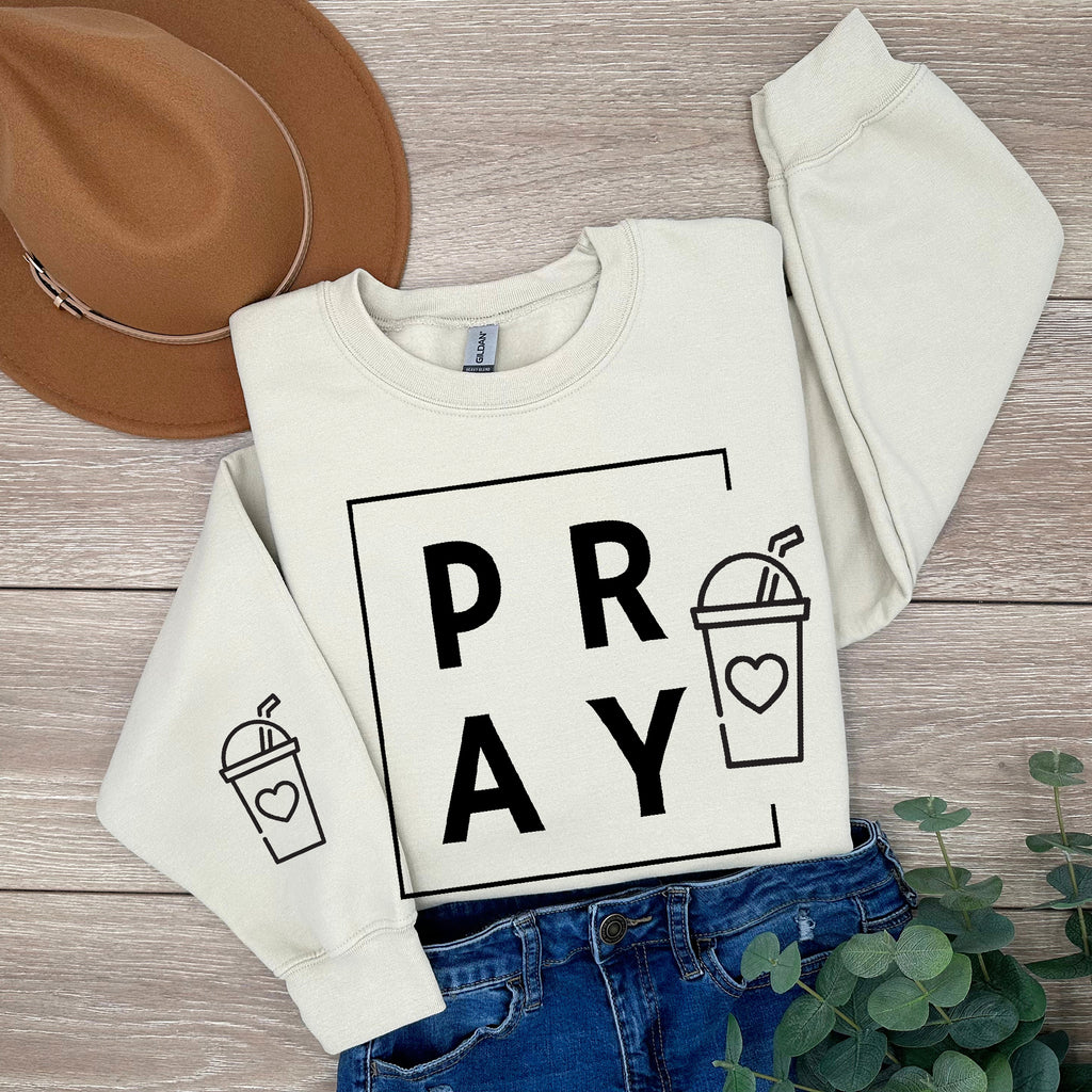 PRAY Christian Graphic Sweatshirt