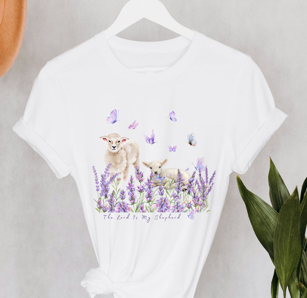 Lavender Life T shirt/ The Lord Is My Shepherd