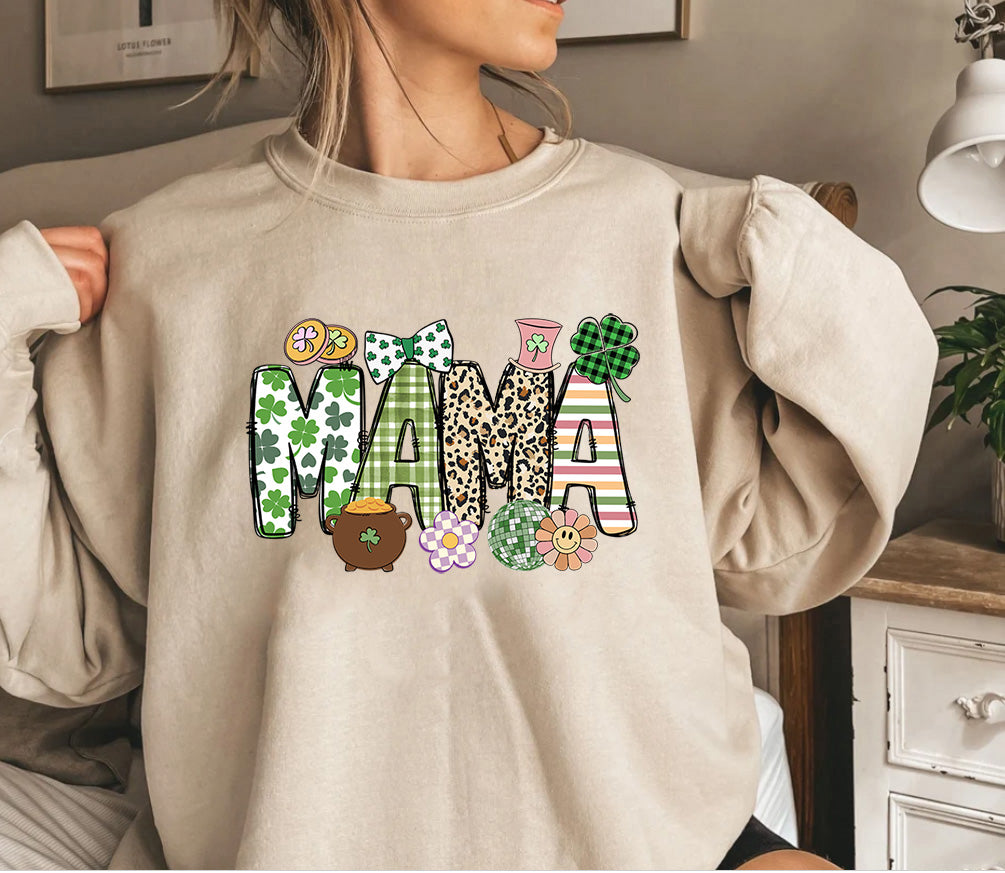 Irish mama Sweatshirt, Mother's Day Sweatshirt, Gift For Mom, Gift for New Mom