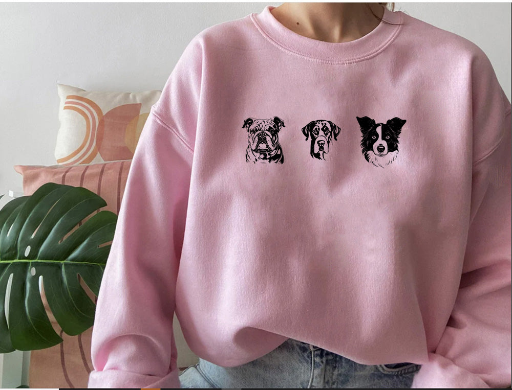 Personalized Dog Mom Shirt , Custom Dog Face Shirt , Dog Dad Shirt , Dog Lover Shirt , Dog Name