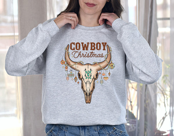 Cowboy Christmas Sweater, Giddy Up Jingle Horse Pick Up Your Feet, Howdy Country Christmas Horse, Cowgirl Shirt, Christmas Sweatshirtoliday