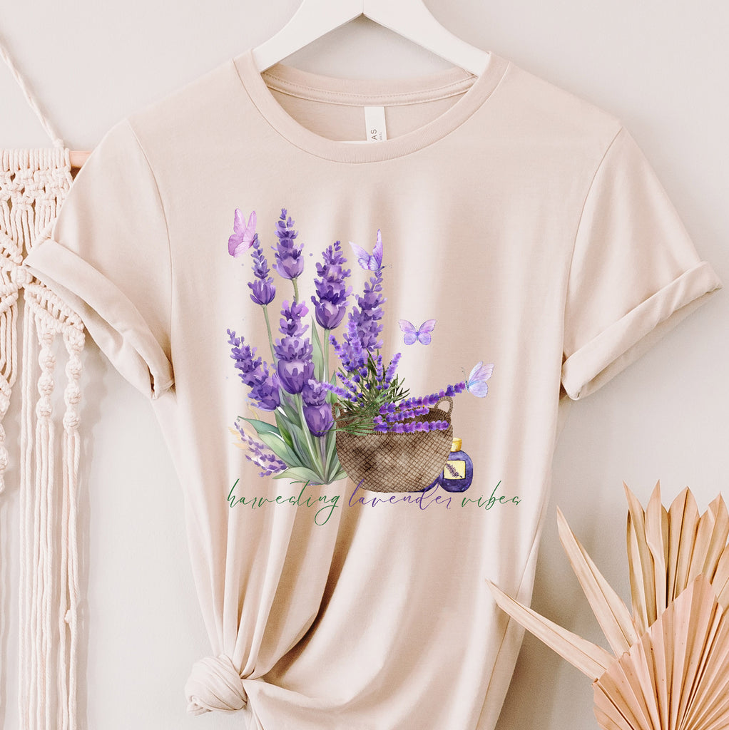 lavender flower shirt Lavender Life T shirt /Lavender farm – Sheissarashop