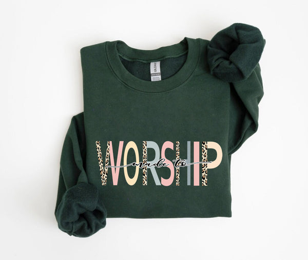 Made To Worship Psalm 95:1 Sweatshirt, Christian Sweatshirt, Religious Hoodies, Christian Gift Crewneck, Christian Apparel, Faith Sweatshirts/Hoodies