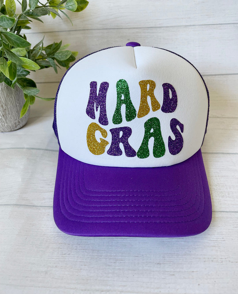 Copy of Mardi Gras Hat, Cap, Baseball, Mardi Gras, New Orleans,   Bling,