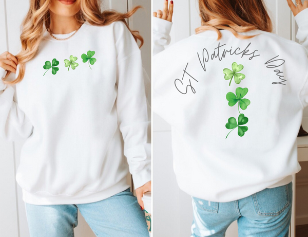 Slainte Sweatshirt, St. Patricks Day Sweatshirt - Irish Sweatshirt - Shamrock Elbow Patch Sweatshirt - St Pattys Sweatshirt - St Patricks Day Outfit -