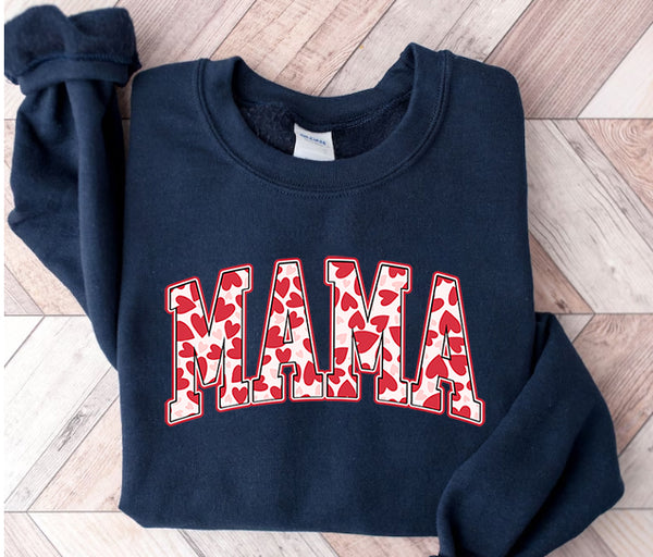 Love Mama Sweatshirt, Mother's Day Sweatshirt, Gift For Mom, Gift for New Mom