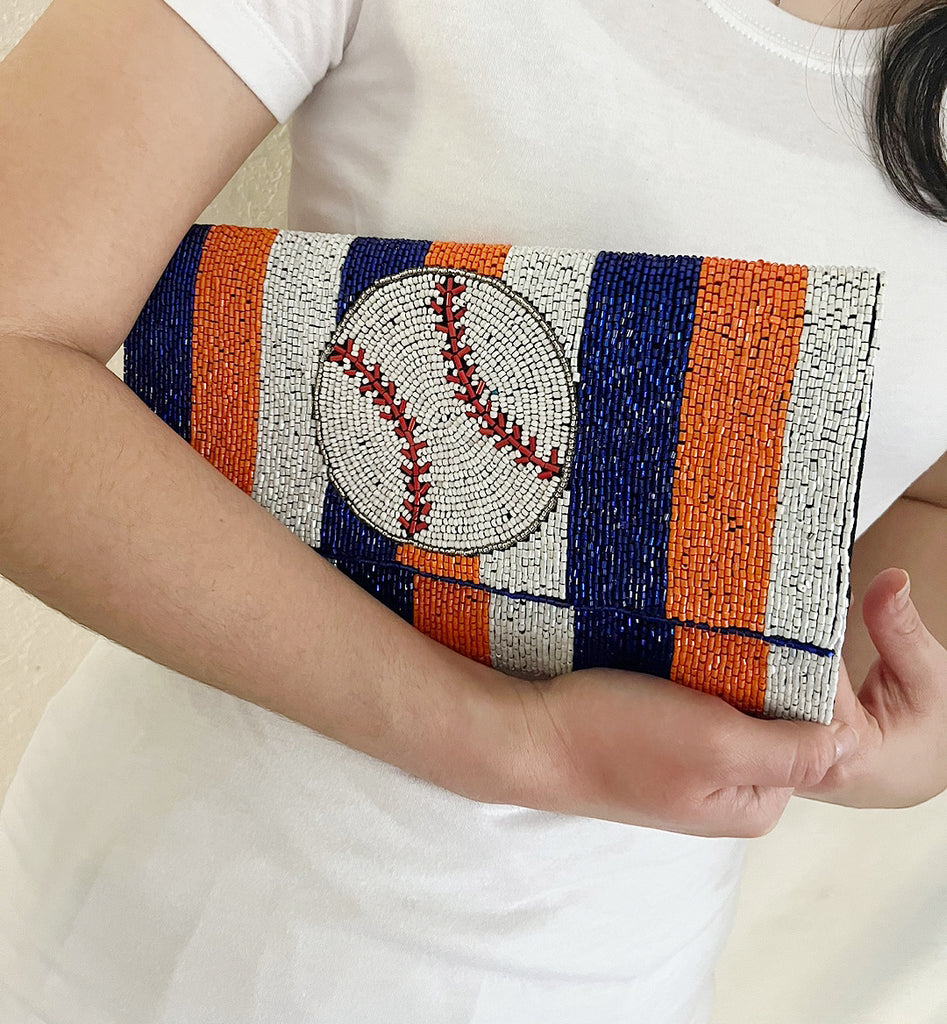 Baseball Clutch bag/ Personalized bag, Add your name