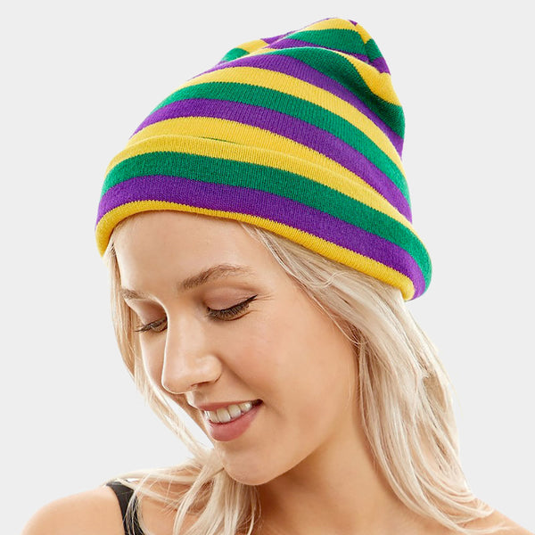 Mardi Gras Beanie Hat