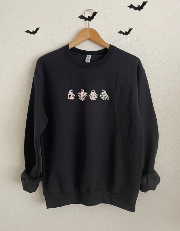 Spooky Season Sweatshirt, Embroidered Autumn Shirt, Embroidered Shirt, Pumpkin Spice, Happy Fall Y'All, Thanksgiving Shirt, Fall Sweatshirt