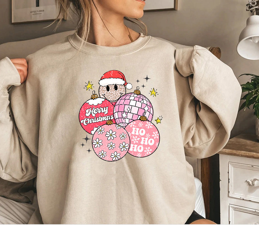 Nutcracker, Pink Christmas , Christmas Crewneck hoodie Sweatshirt, Happy Holidays Country Christmas,Holiday