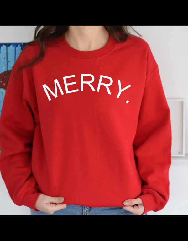 Christmas Sweatshirt, Merry Sweatshirt, Merry Christmas Sweater, Christmas Shirt, Christmas Gift, Minimal Christmas Shirt, Christmas Sweater