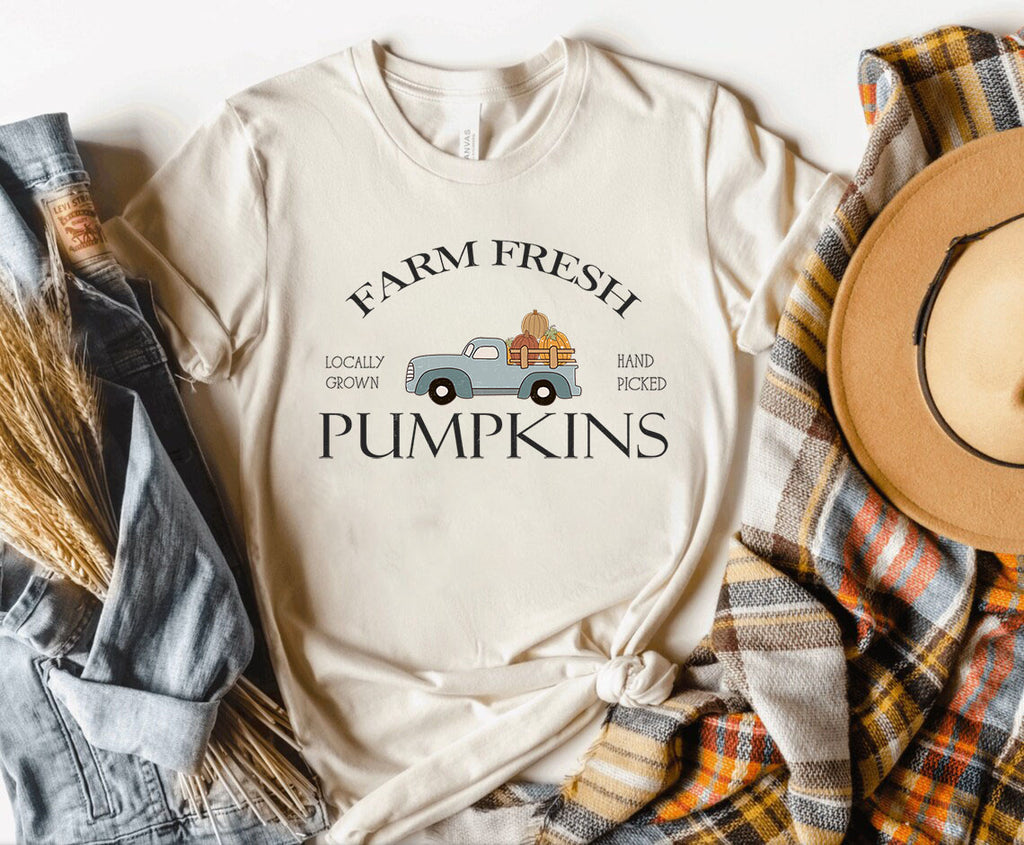 Farm Fresh Pumpkins Shirts, Autumn Shirt, Fall Pumpkin Shirt, Fall Shirts, Thanksgiving T-Shirt