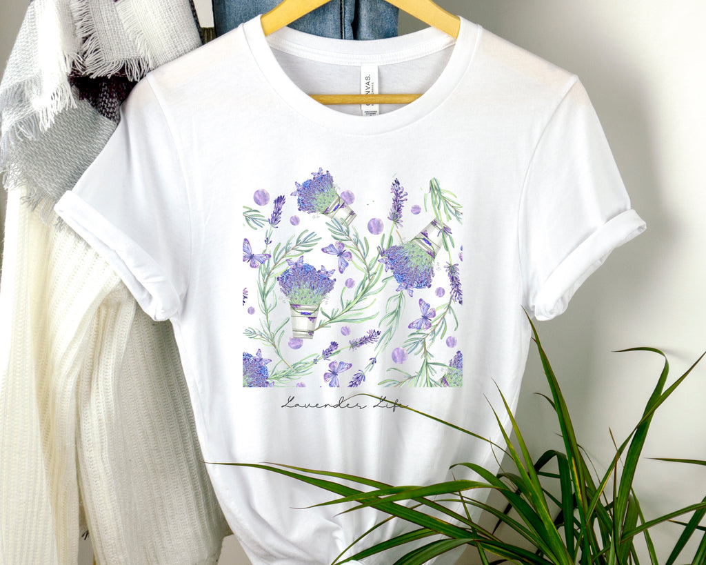 Lavender Life T shirt  /Lavender farm