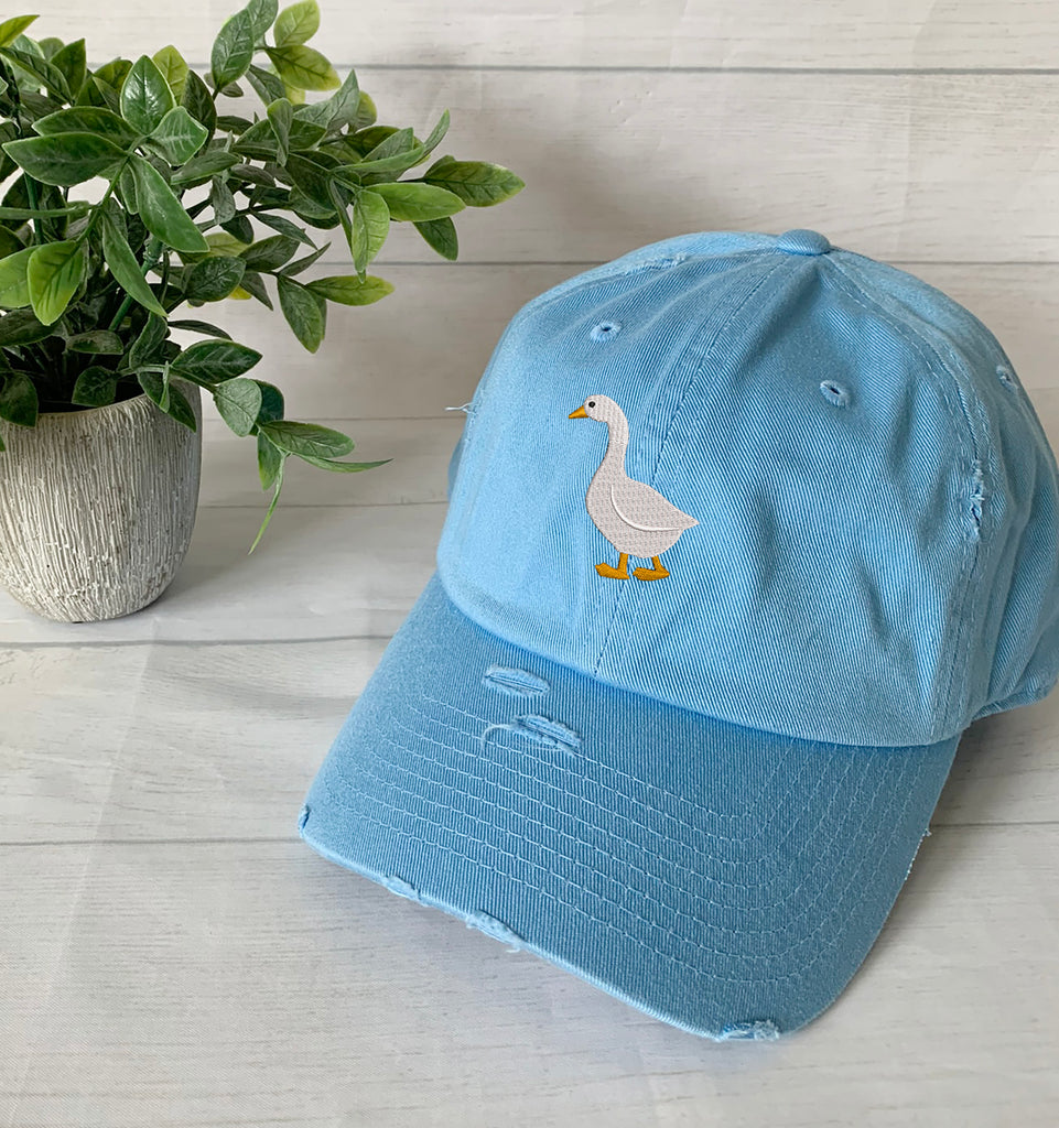 Vintage Embroidered Silly Goose Hat, Personalized Vintage Silly Goose Cap, Funny Hat, Animal Lover Silly Goose gift Hat, Add your name