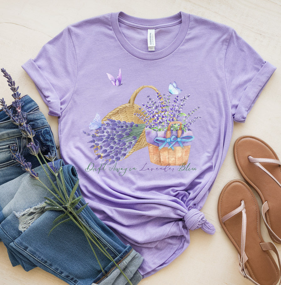 Custom- Lavender Life T shirt  /Lavender