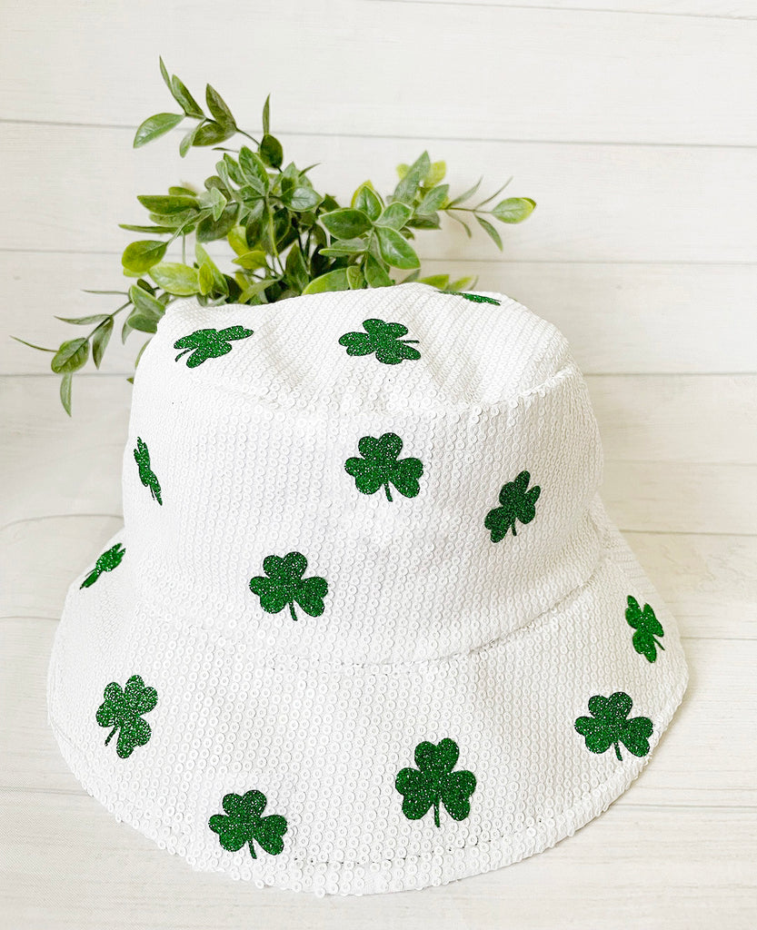 St.Patrick's Day Glitter Bucket Hat