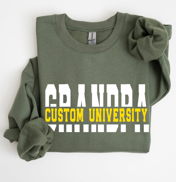 Custom University grandpa  Sweatshirt,