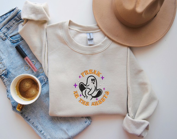 Spooky  Season Sweatshirt, Embroidered Autumn Shirt, Embroidered Shirt, Pumpkin Spice, Happy Fall Y'All, Thanksgiving Shirt, Fall Sweatshirt