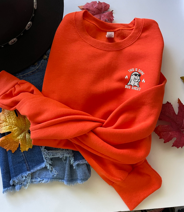 Spooky  Season Sweatshirt, Embroidered Autumn Shirt, Embroidered Shirt, Pumpkin Spice, Happy Fall Y'All, Thanksgiving Shirt, Fall Sweatshirt