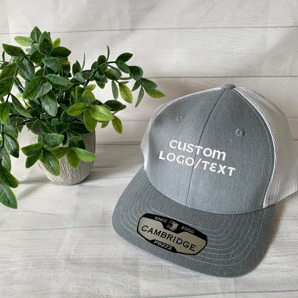 Custom Embroidered Text/Logo Mesh Trucker Hat
