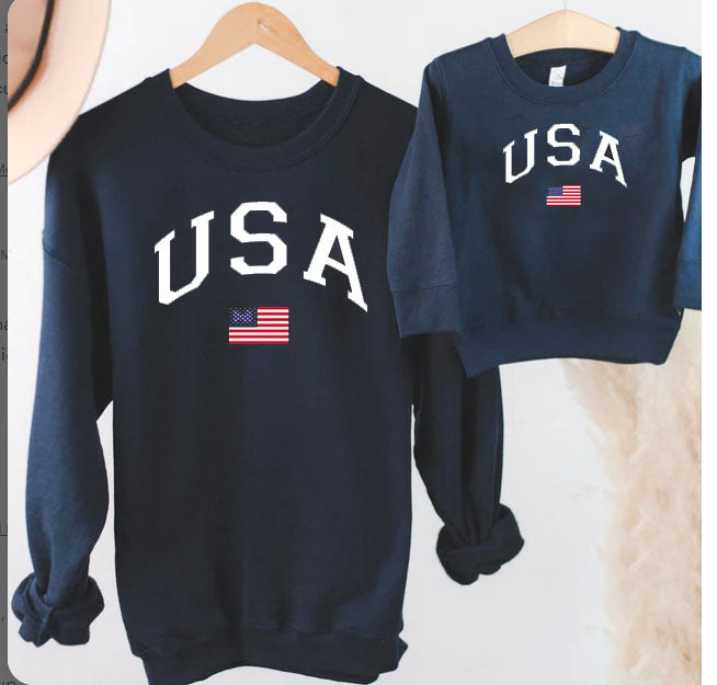 America Vibes Sweatshirt, Retro Boho Vintage Sweatshirt