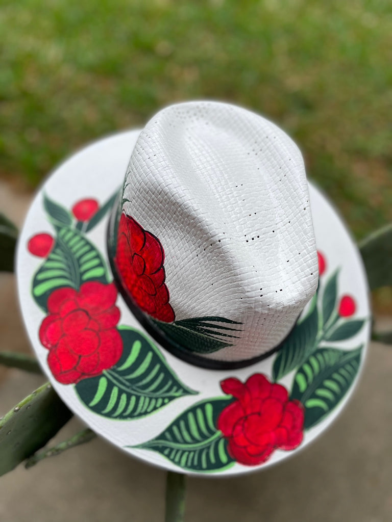 Custom Rose Red Baseball Cap Polyester Fabric Baseball Hat with