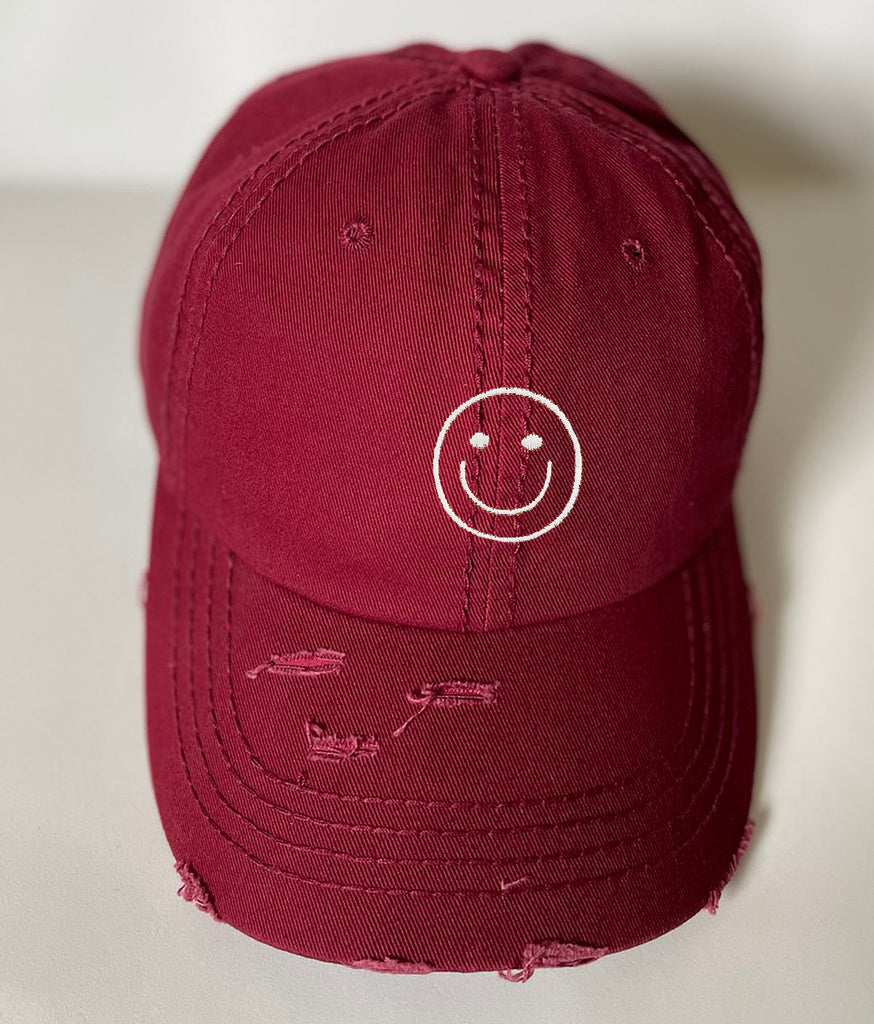 Smily face Vintage Baseball Cap