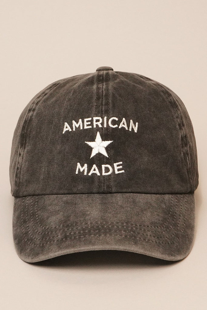 American Made Embroidered Baseball Dad Cap