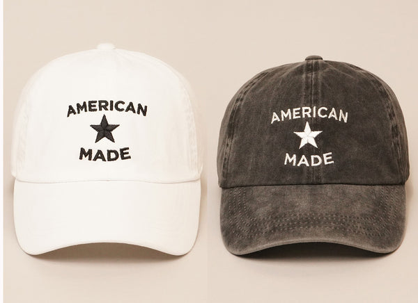American Made Embroidered Baseball Dad Cap