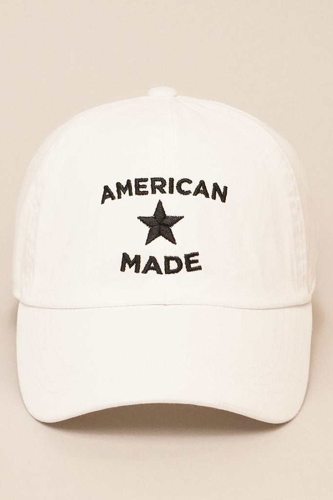 American Made Embroidered Baseball Dad Cap