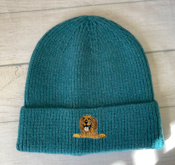 Golden Retriever Dog Embroidery beanie Hat/Personalized hat /Dog mom hat/Dog beanie Hat