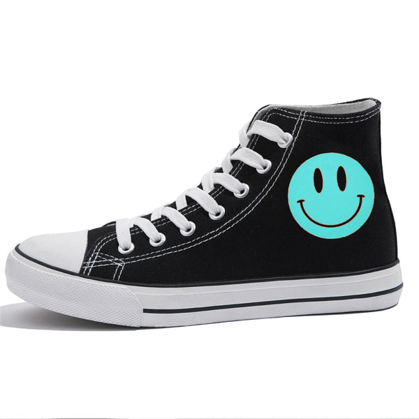 Smiley face glitters shoes/ smiley face sneakers