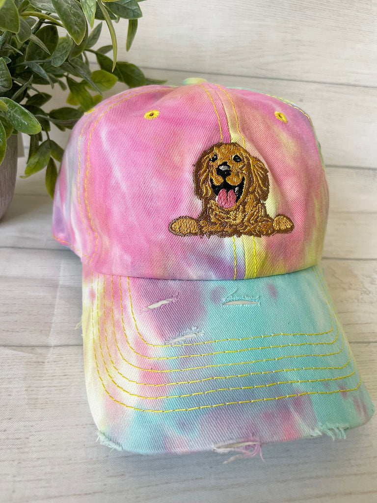 Golden Retriever Dog Embroidery hat /Personalized hat /Dog mom hat/Dog Cap