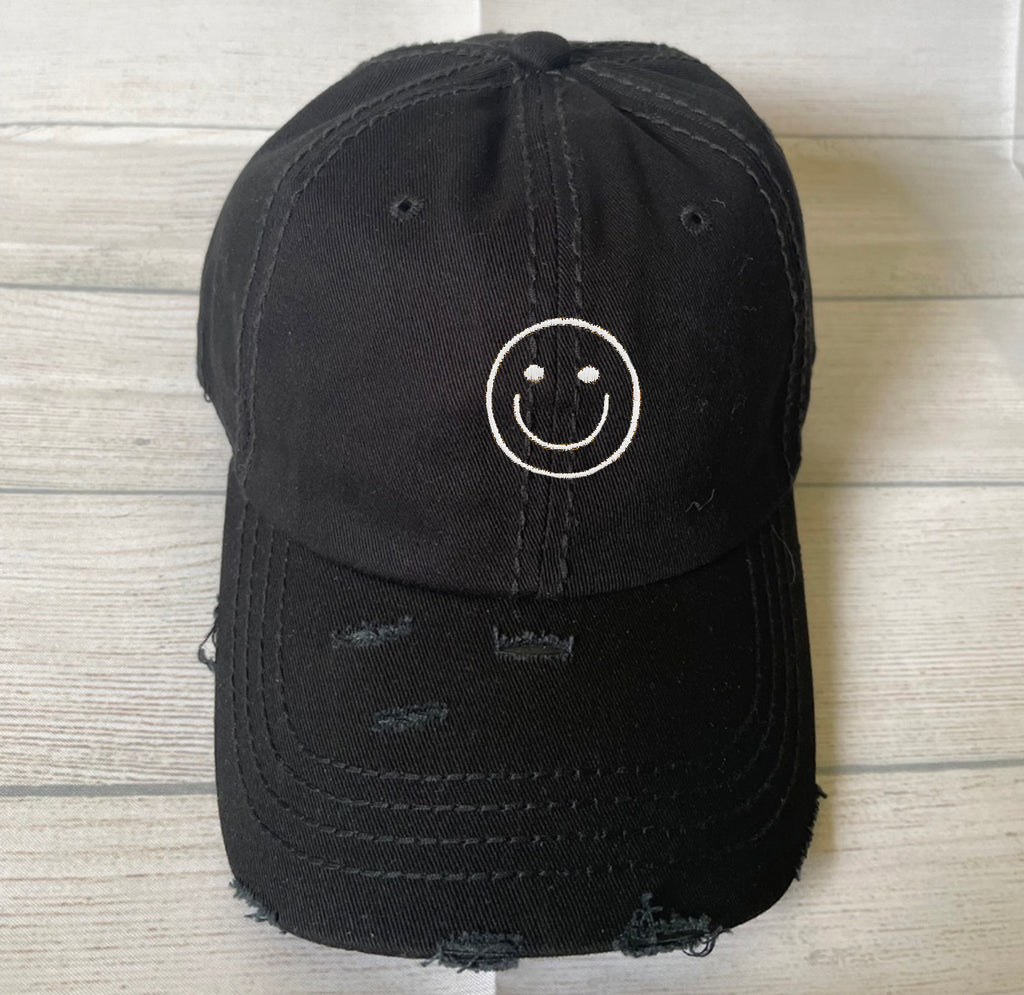 Smily face Vintage Baseball Cap