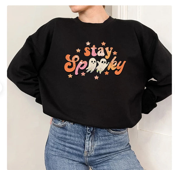 Spooky Sweatshirt, Halloween Sweatshirt, Happy Hallow